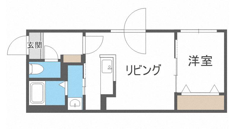 ALPHA本郷通II(1LDK/4階)の間取り写真