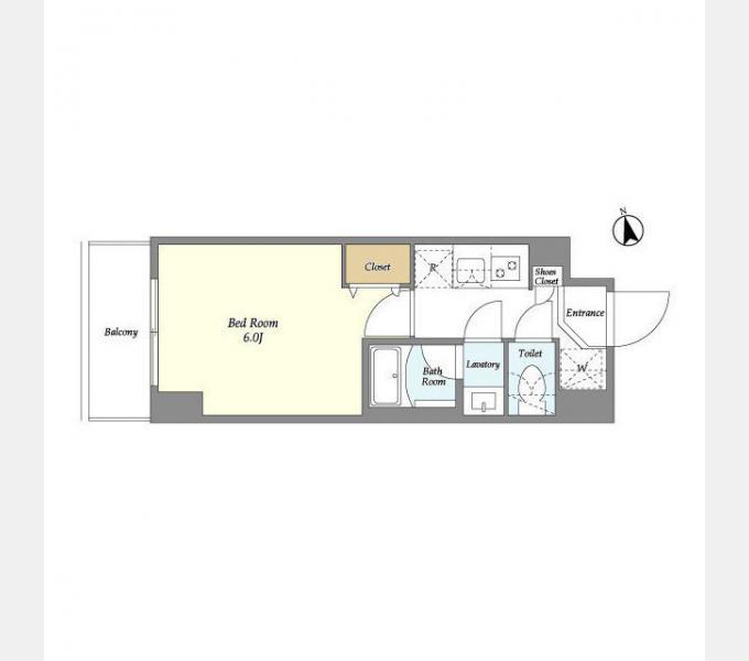AUGUSTA RESIDENCE大森(1K/5階)の間取り写真