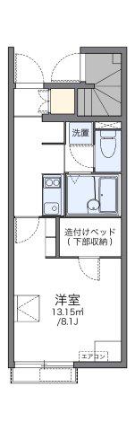 レオネクストGROOVERII(1K/1階)の間取り写真