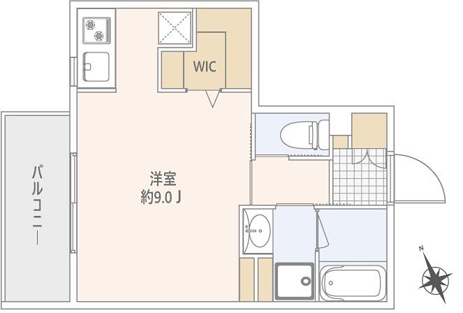 GRANDUO下北沢VIII(ワンルーム/2階)の間取り写真