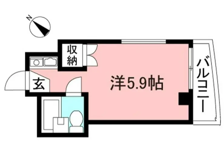 パンテール中野島 4階階 間取り