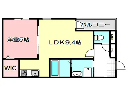フジパレス高井田II番館(1LDK/1階)の間取り写真