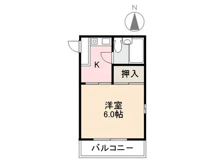 コート紙町VII(1K/1階)の間取り写真