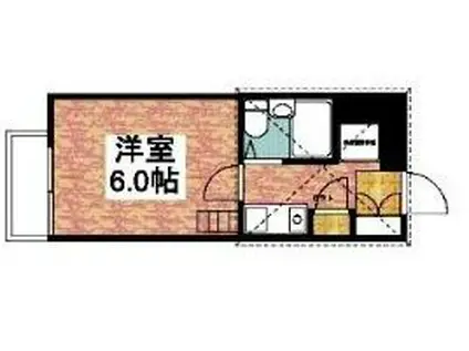 アップルハウス水島(1K/2階)の間取り写真