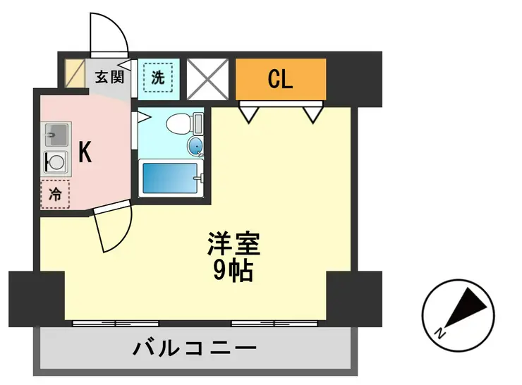 シティハイツ新小岩 9階階 間取り