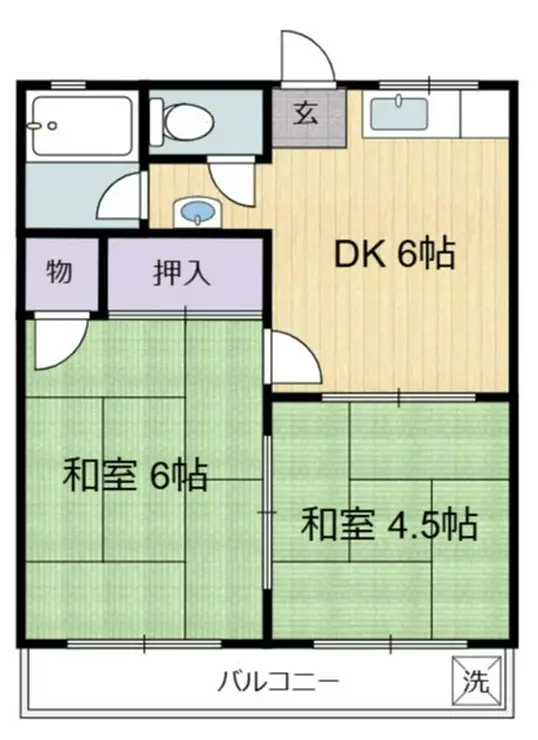 サンハイツ 2階階 間取り