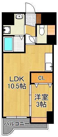出屋敷館(1LDK/2階)の間取り写真