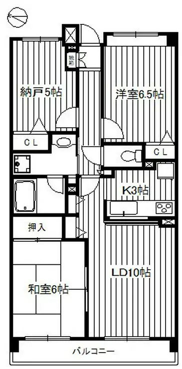 KS桜川 2階階 間取り
