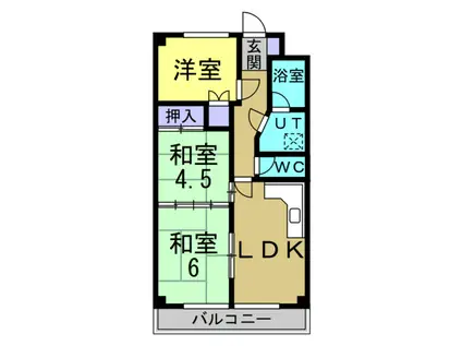 メゾンパークアベニュー(3LDK/1階)の間取り写真