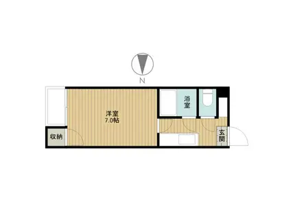 フジイマンション(1K/2階)の間取り写真