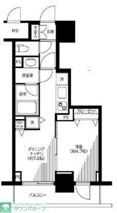 銀座レジデンス伍番館 6階階 間取り