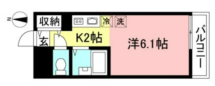 ファンタジア壱番館 4階階 間取り