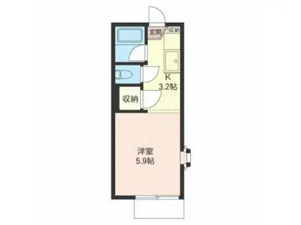 ハイム・メグ(1K/1階)の間取り写真