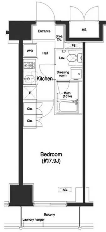 プラウドフラット白金高輪 13階階 間取り