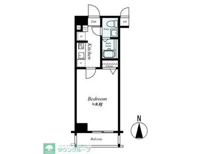 ARTESSIMO ARDITO (1K/2階)の間取り写真