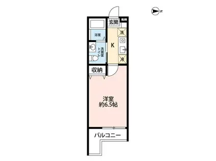 レガーロ新横浜(1K/1階)の間取り写真