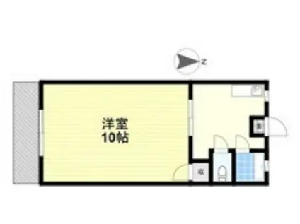 伸光ビル(1K/1階)の間取り写真