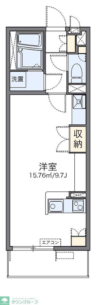 レオネクストTOMY(ワンルーム/3階)の間取り写真
