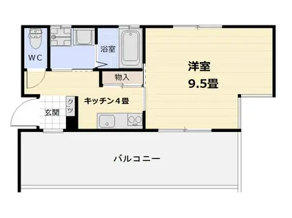 THE STARS MANSION KORIMOTO(1K/5階)の間取り写真