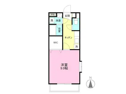 アーバンヒルズ(1K/2階)の間取り写真