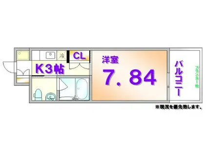 DER STRADA.Y2 ふじみ(1K/9階)の間取り写真