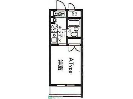 EST PORTEエストポルト(ワンルーム/3階)の間取り写真