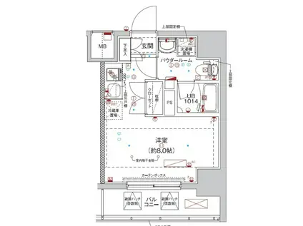 RELUXIA横濱鶴見IV(ワンルーム/11階)の間取り写真