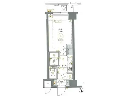 セジョリ大泉学園II(1K/4階)の間取り写真