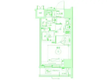 LUMEED横濱南(1K/5階)の間取り写真