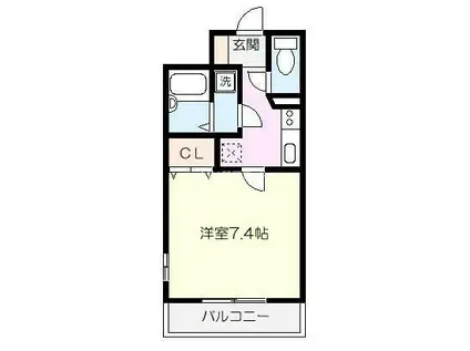 POWERHOUSE/BO(1K/6階)の間取り写真