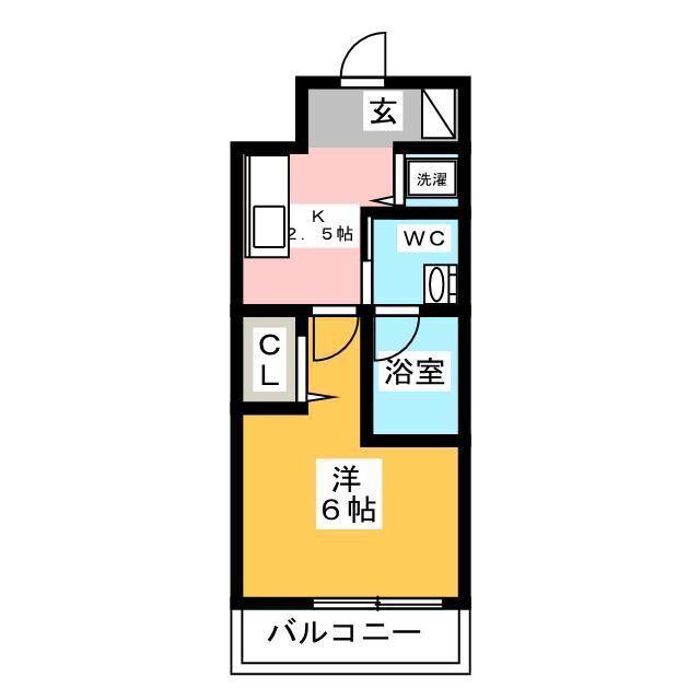 レジディア虎ノ門(1K/7階)の間取り写真