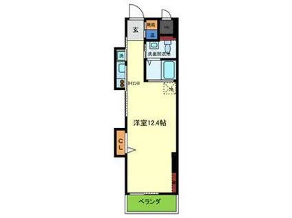 COZY(ワンルーム/3階)の間取り写真