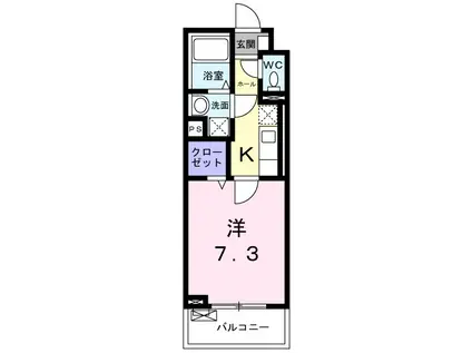 サニーレジデンス茨木(1K/5階)の間取り写真