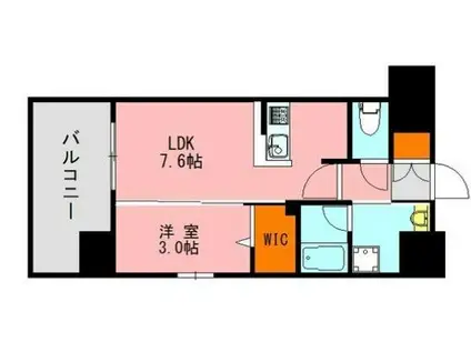 LANDIC O/2227(1DK/8階)の間取り写真