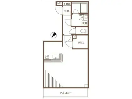 東山レジデンス(ワンルーム/3階)の間取り写真