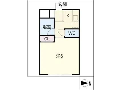 LIVE 7-50(1K/3階)の間取り写真