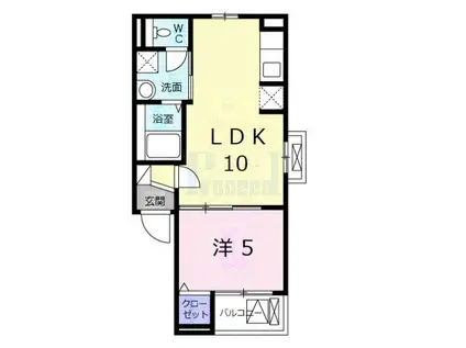 プリマヴェリーナ(1LDK/4階)の間取り写真