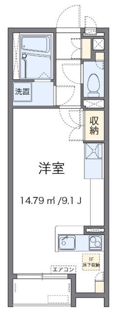 プランドール南本町(ワンルーム/2階)の間取り写真