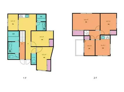 東方ハイツ(2SDK/2階)の間取り写真