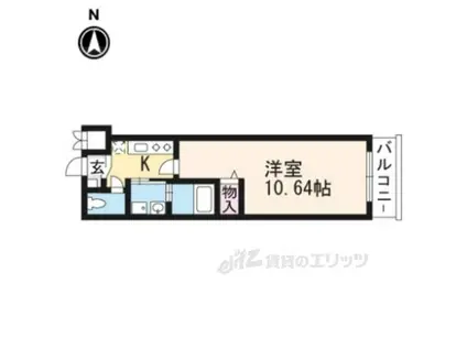 PRIME三条小川(1K/2階)の間取り写真