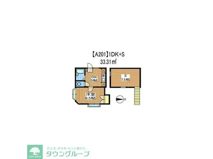 グレースステージ(1SDK/2階)の間取り写真