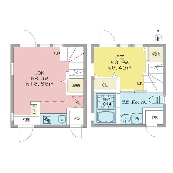 RAVIR六番町(1LDK/3階)の間取り写真