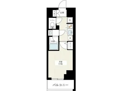 アイル横浜ノースツインズI(1K/9階)の間取り写真