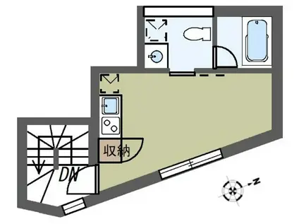 SPICK&SPAN(ワンルーム/4階)の間取り写真