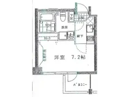 グラーレ・バイロイト(1K/7階)の間取り写真