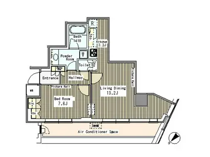 MY TOWER RESIDENCE マイタワーレジデンス(1LDK/14階)の間取り写真