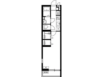 リブリ・アソート(1K/2階)の間取り写真