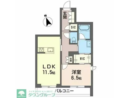 グランコート日吉アネックス(1LDK/3階)の間取り写真