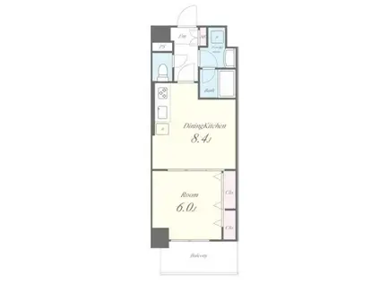 ウェルデンス八王子(1LDK/7階)の間取り写真