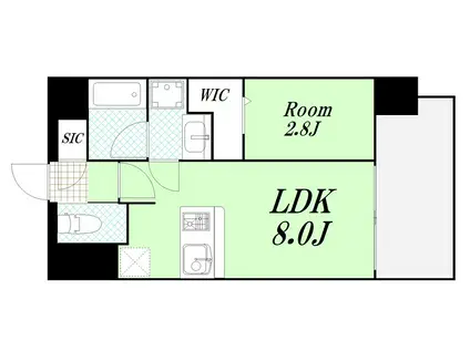 レオンコンフォート十三(1LDK/7階)の間取り写真